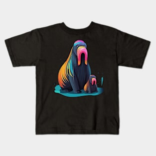 Walrus Fathers Day Kids T-Shirt